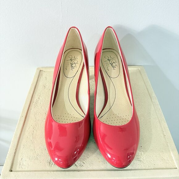 LifeStride Women's Parigi Red Fire Dress Pump Cushioned Flex Sole Shoes 10M NIB - Picture 4 of 13